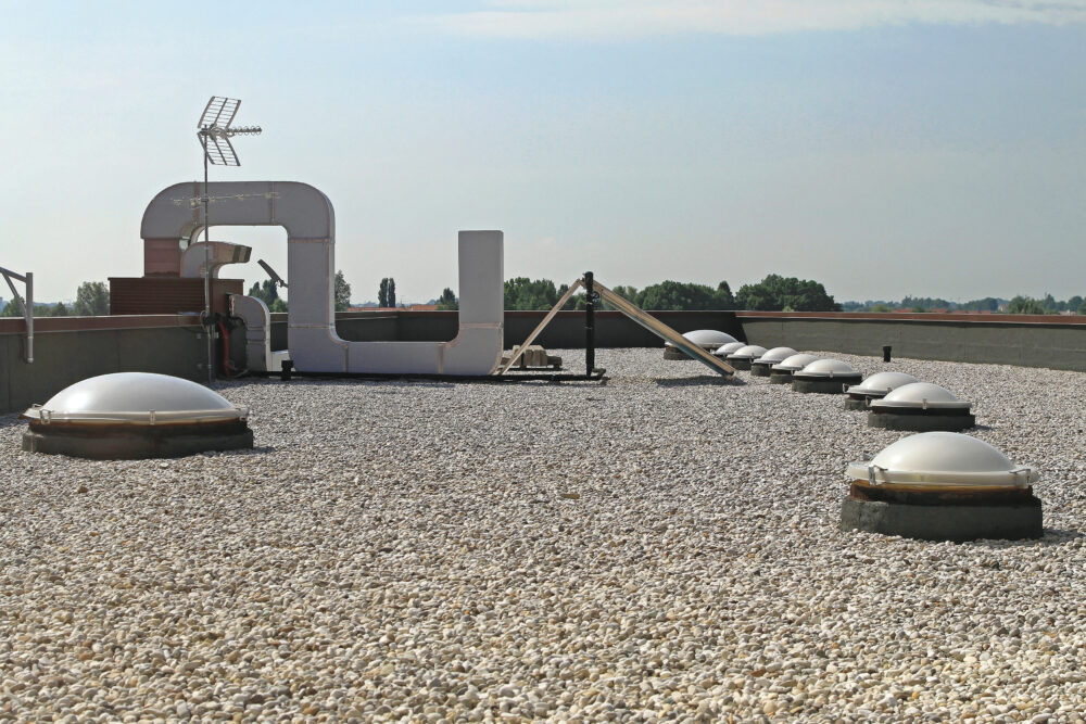 Commercial built up roofs